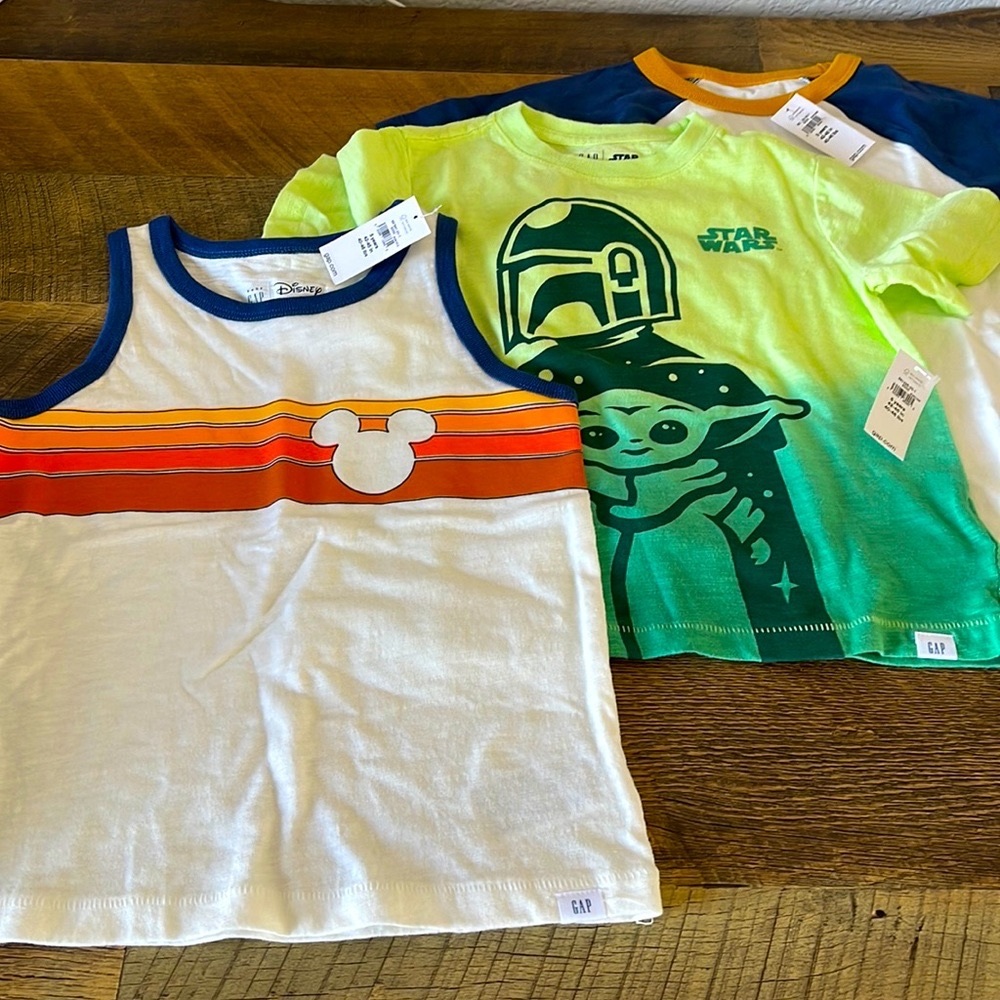 SOLD NWT Gap Kids Boys Shirts and Tank Top